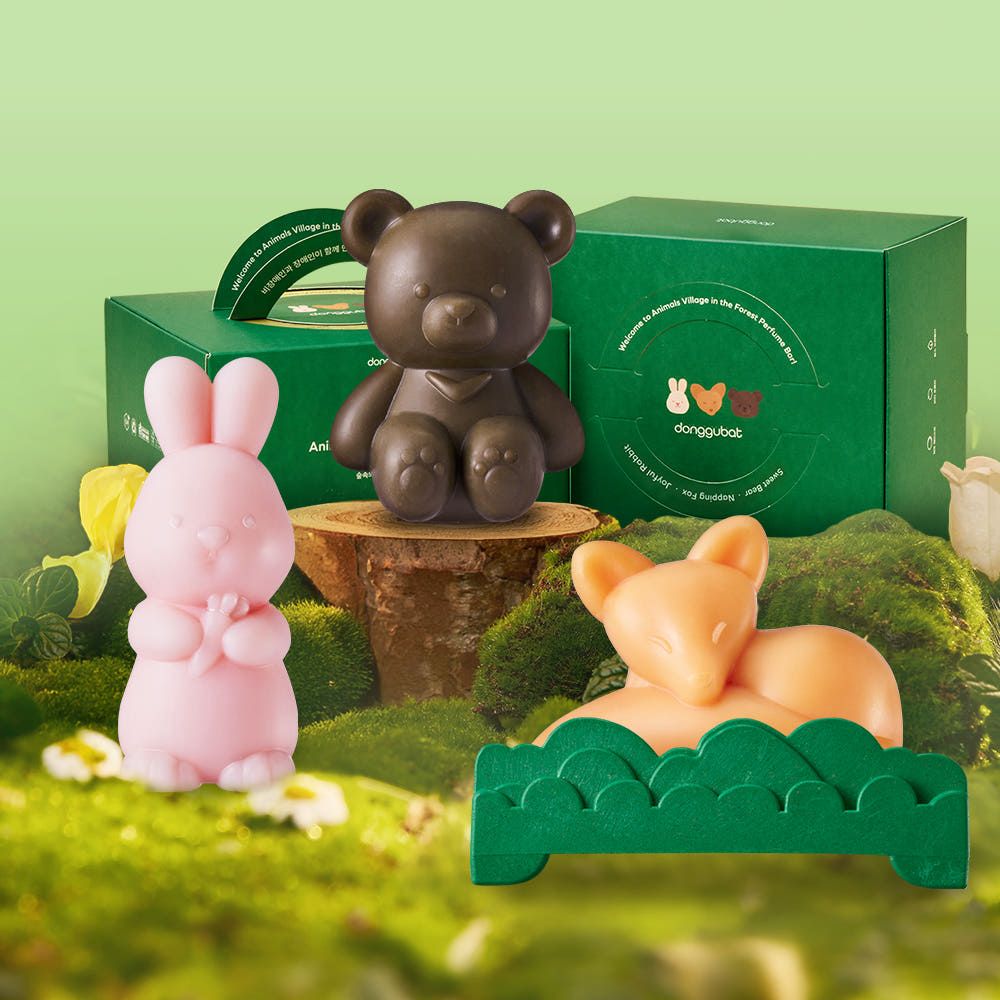 DONGGUBAT Perfume Line Animals Village in the Forest Perfume Bar Set All In One Soap Diffuser Gift _ Made in Korea